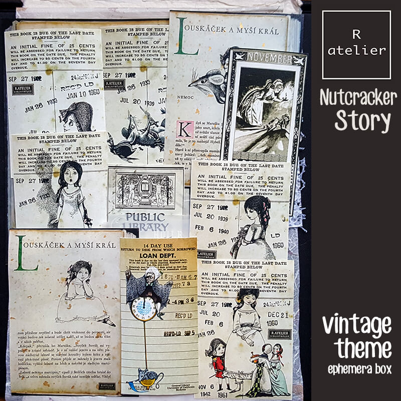 The Nutcracker Story Junk Journaling Scrapbooking Ephemera Box