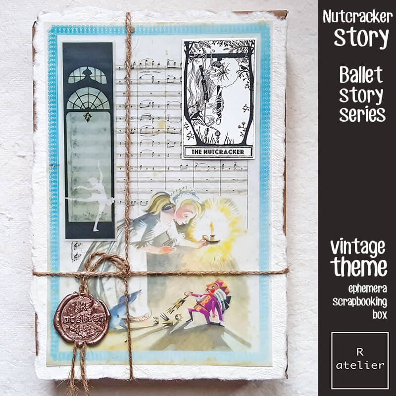 The Nutcracker Story Junk Journaling Scrapbooking Ephemera Box