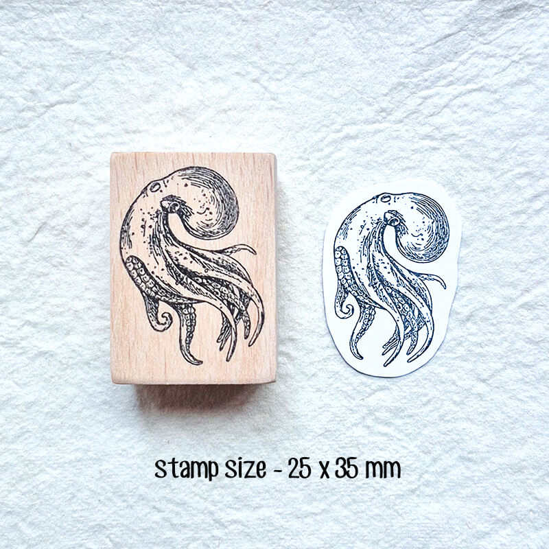 Ocean Saltwater Fish Scrapbooking Wooden Stamp