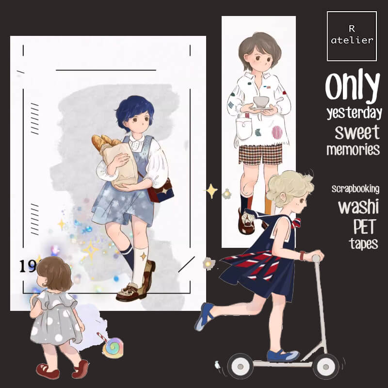 only yesterday memories Scrapbooking PET Washi Tape