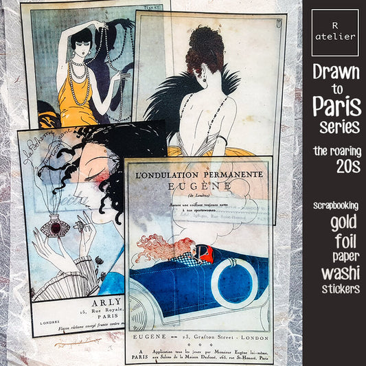 Drawn to Paris Series Scrapbooking Washi Stickers