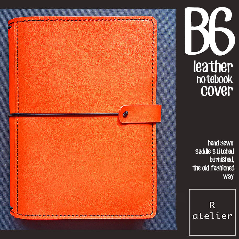 R.atelier B6 / B6 Slim TN Leather Folio | Persimmon