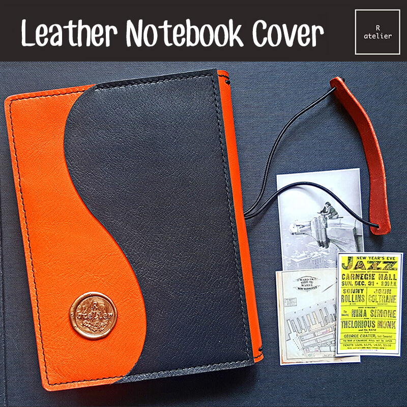 R.atelier B6 / B6 Slim TN Leather Folio | Persimmon