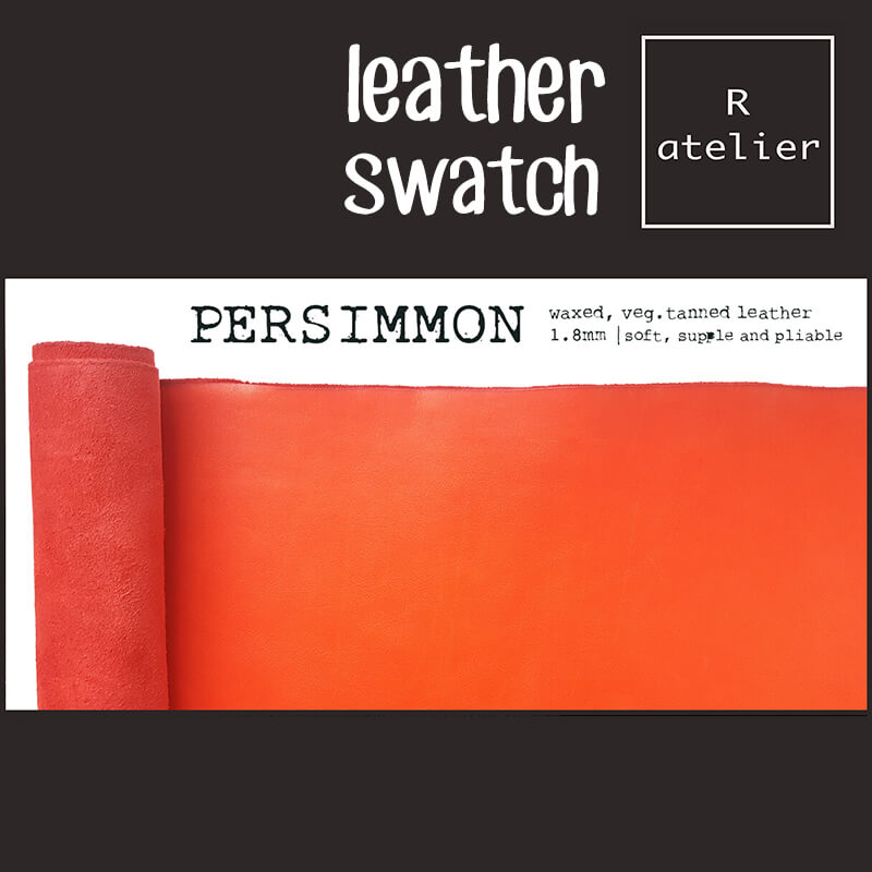 R.atelier Leather Swatch | Persimmon