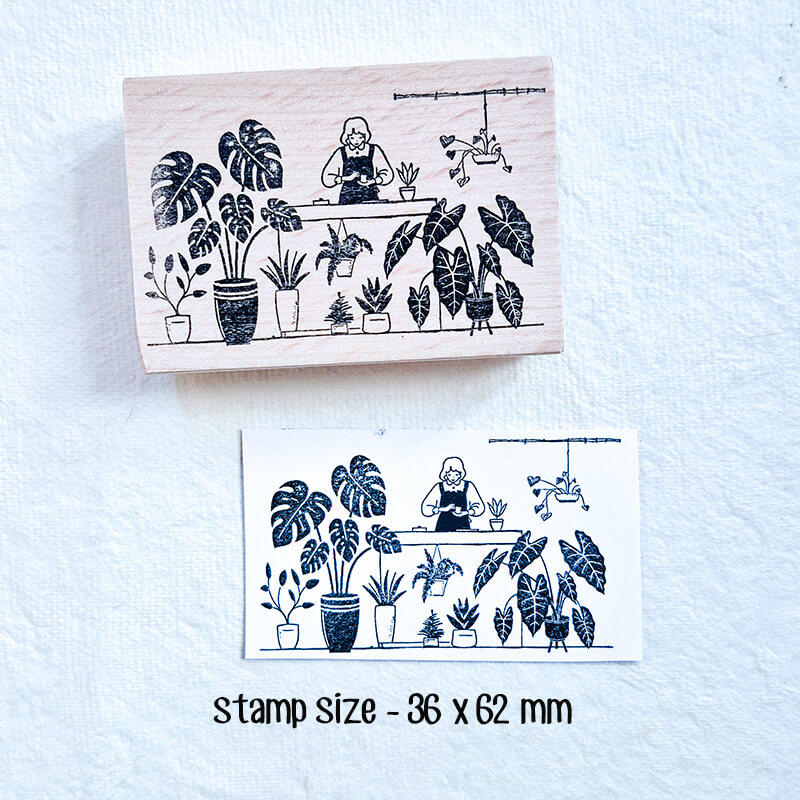 Daily Life Travelogue Scrapbooking Wooden Stamp