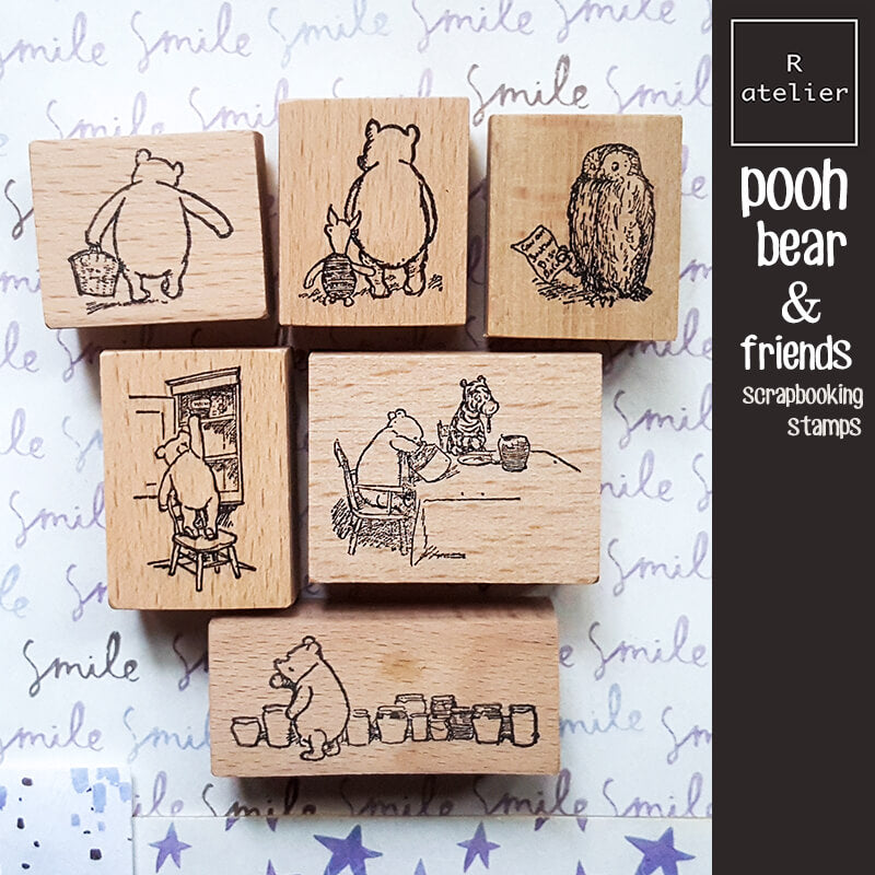 Little Bear Story Scrapbooking Wooden Stamp