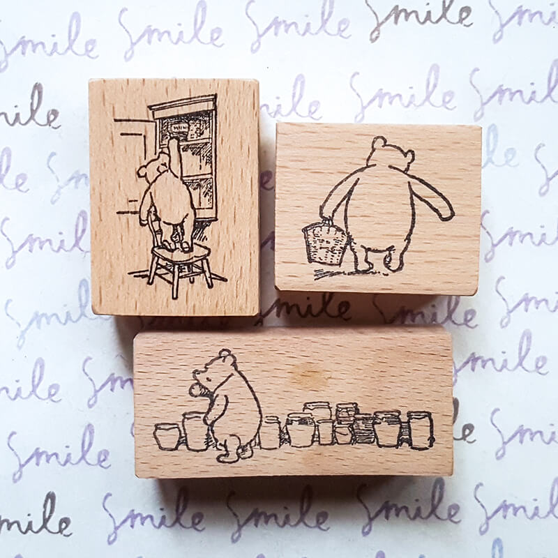 Little Bear Story Scrapbooking Wooden Stamp