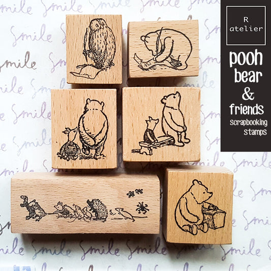 Little Bear Story Scrapbooking Wooden Stamp