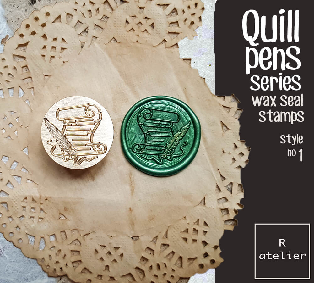 Quill Pens Series Wax Seal Stamps