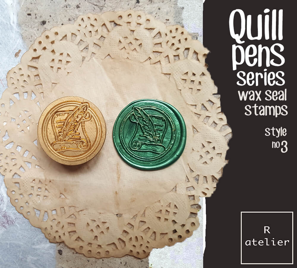 Quill Pens Series Wax Seal Stamps