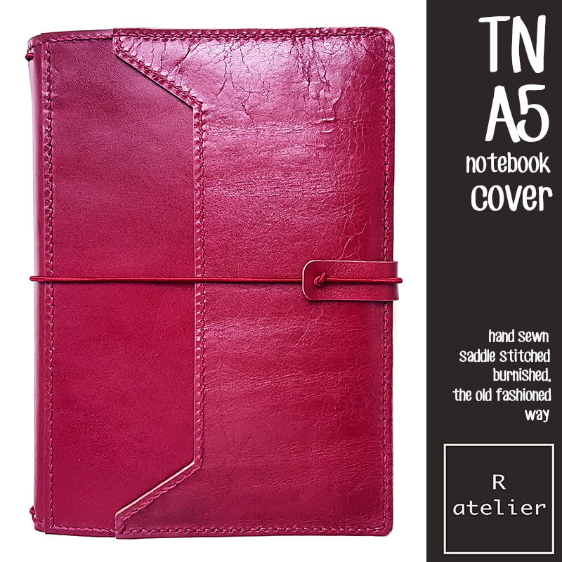 R.atelier A5 TN Leather Notebook Journal Cover Folio