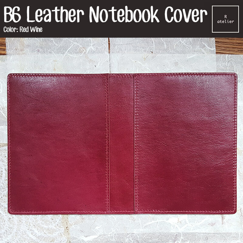 R.atelier B6 Stalogy Leather Folio | Red Wine