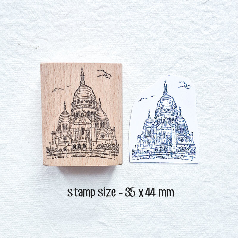 European Getaway Adventure Travelogue Scrapbooking Wooden Stamp