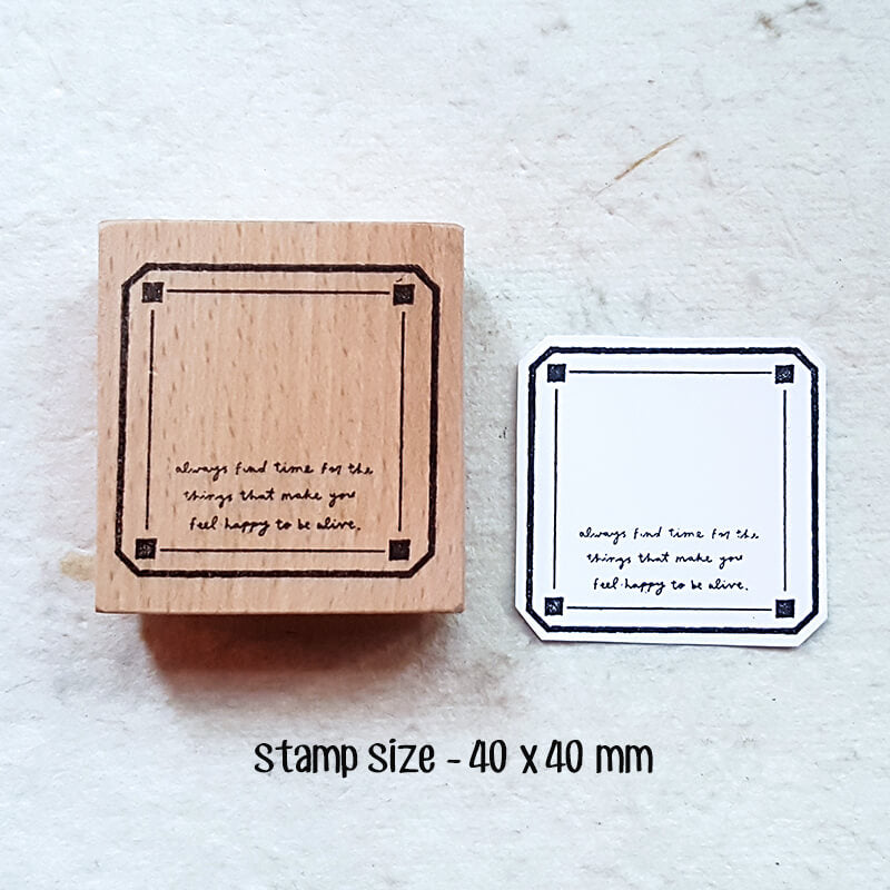 Labels and Tags Scrapbooking Wooden Stamp