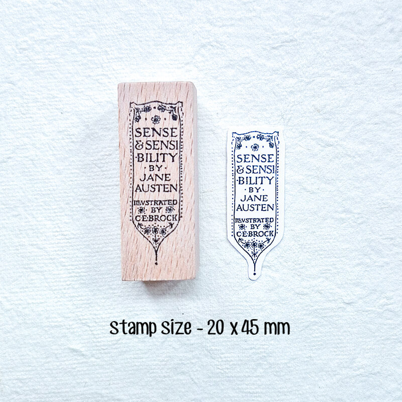 Jane Austen Letters Quotes Scrapbooking Wooden Stamp