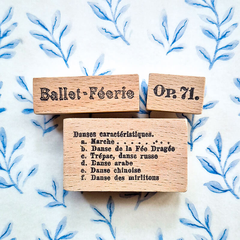 Nutcracker Story Christmas Tale Scrapbooking Wooden Stamp