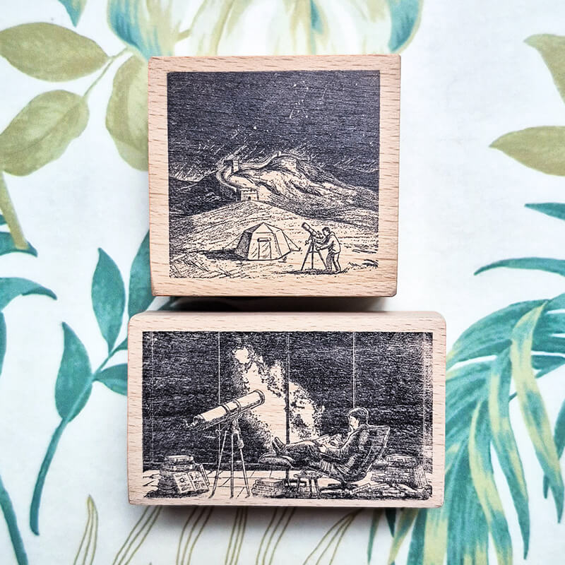 Adventure China Travelogue Scrapbooking Wooden Stamp