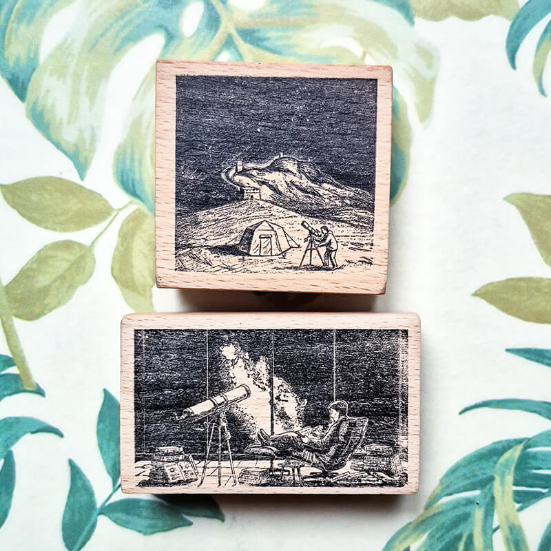 Adventure China Travelogue Scrapbooking Wooden Stamp