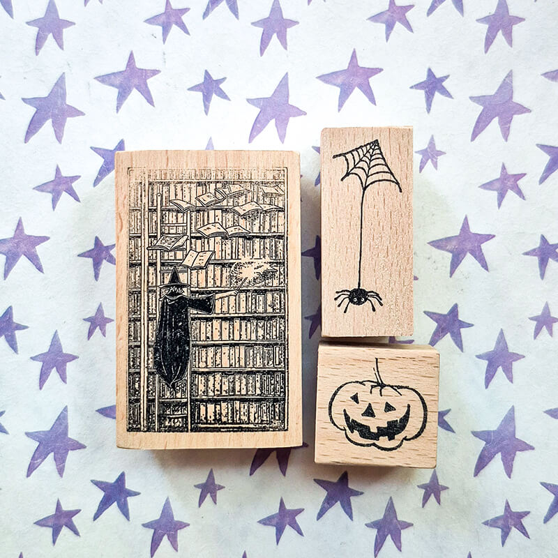 Halloween Trick-or-Treat Hocus Pocus Scrapbooking Wooden Stamps
