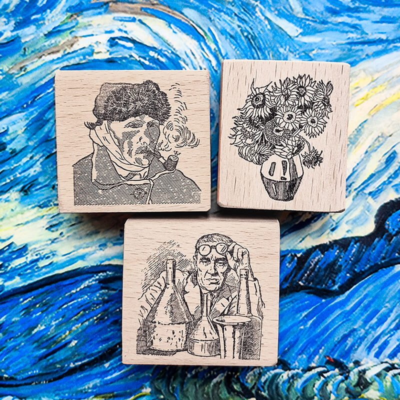 Modern Art Artists Scrapbooking Stamp
