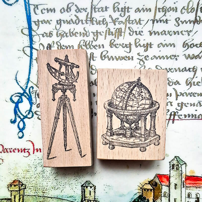 Tall Ships Galleons Age of Discovery Scrapbooking Stamp
