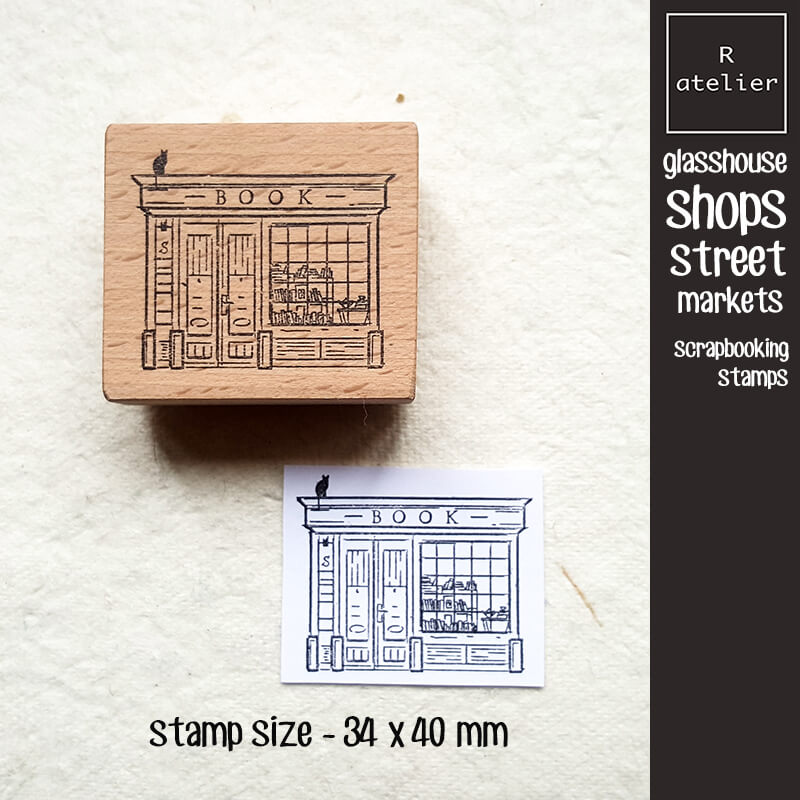 Glasshouse Shops Street Markets Scrapbooking Wooden Stamps