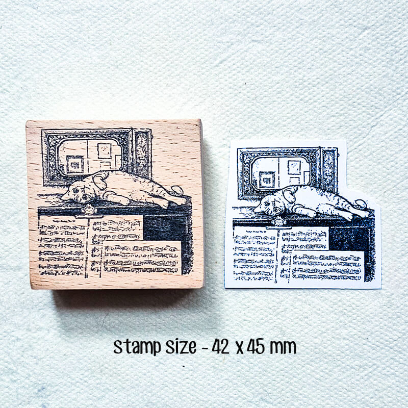 Happy Memorable Moments Scrapbooking Wooden Stamp