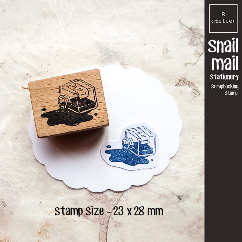 Snail Mail Stationery Scrapbooking Wooden Stamp