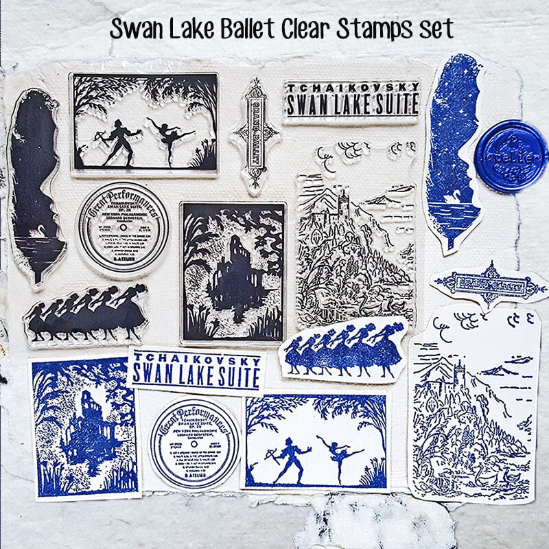 Swan Lake Ballet Junk Journal Scrapbooking Box