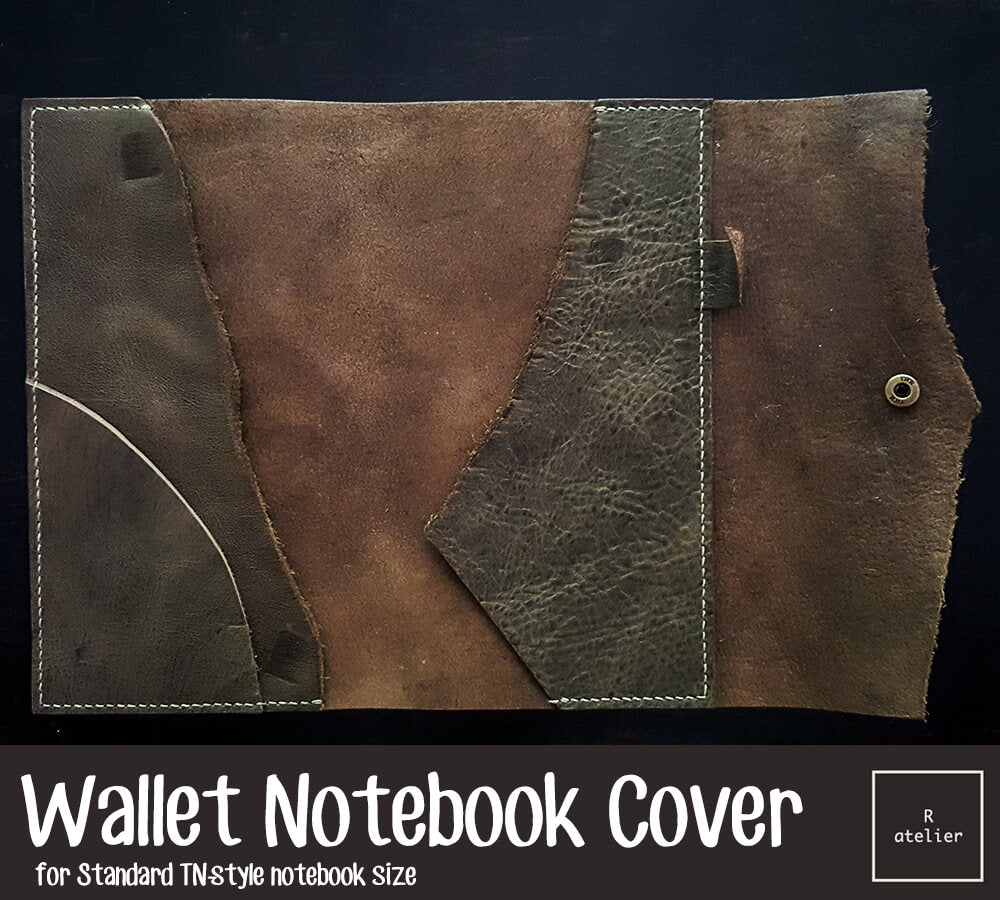 Leather Wallet Notebook Trifold Folio | Standard TN (FREE SHIP DEALS)