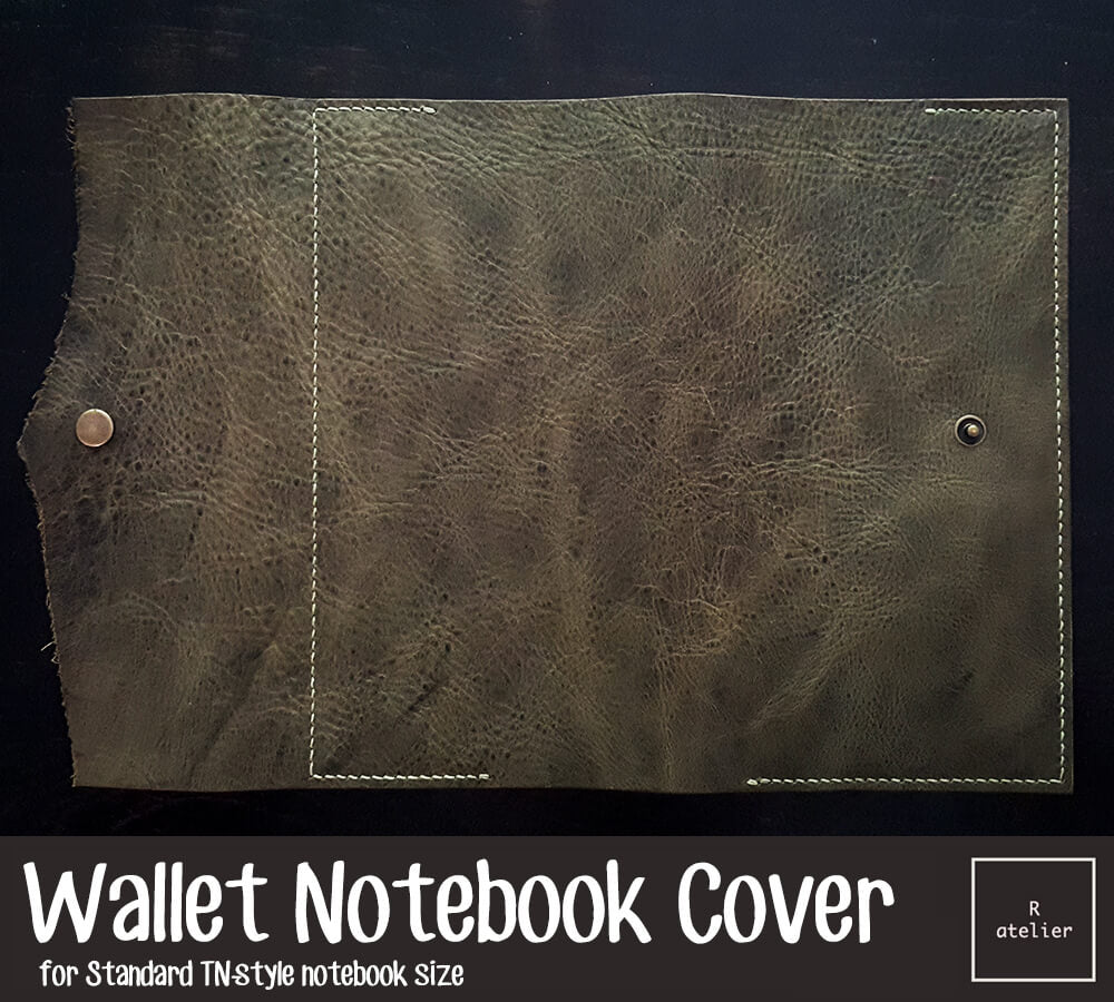 Leather Wallet Notebook Trifold Folio | Standard TN (FREE SHIP DEALS)