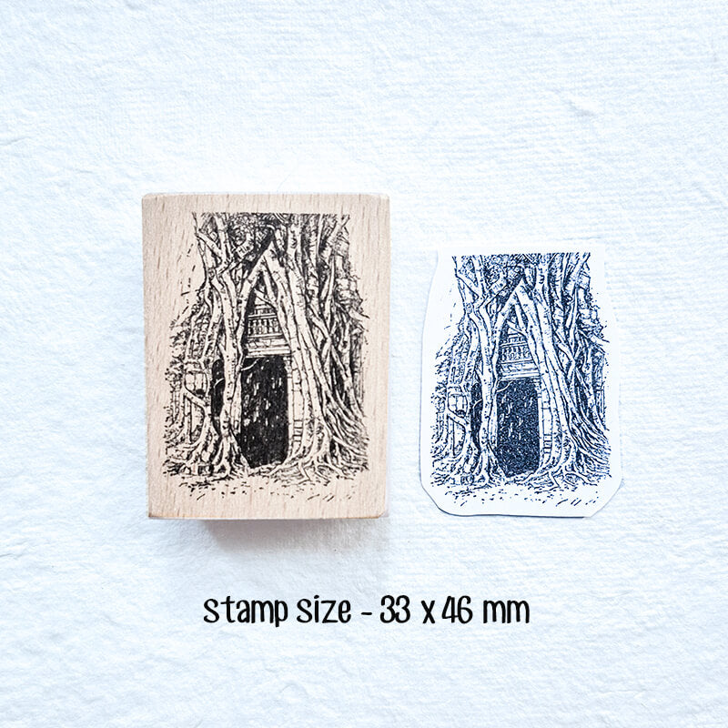 Asian Adventure Getaway Travelogue Scrapbooking Wooden Stamp