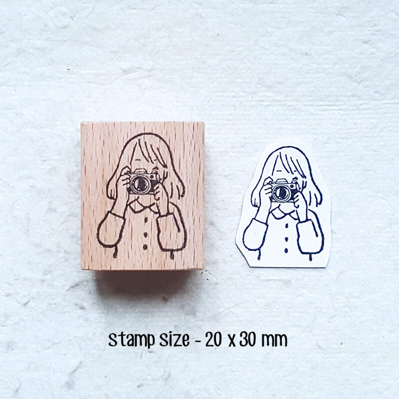 Daily Life with My Cat Scrapbooking Wooden Stamp