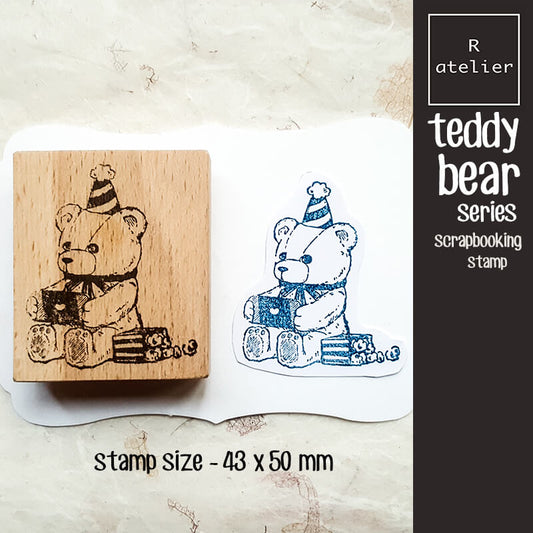 teddy bear Scrapbooking Wooden Stamp