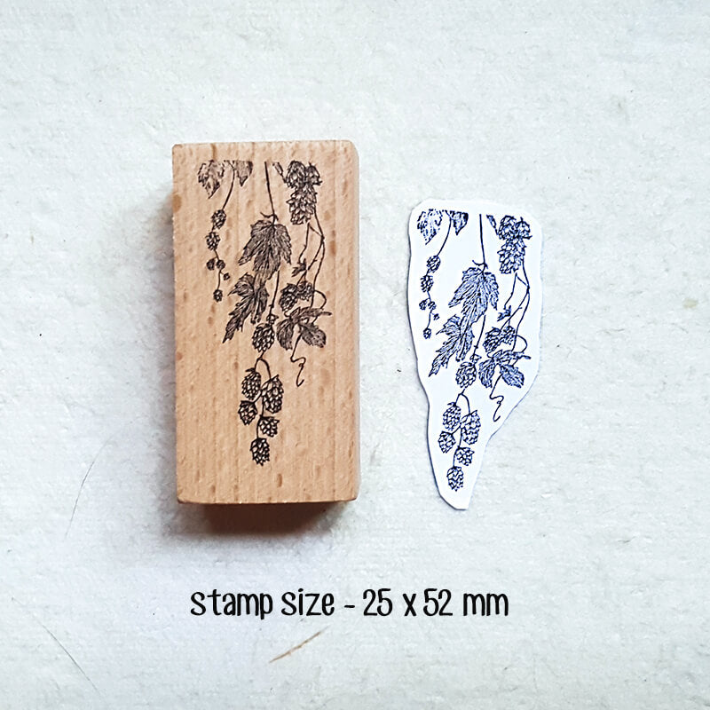 Trailing Hanging House Plant Scrapbooking Wooden Stamp