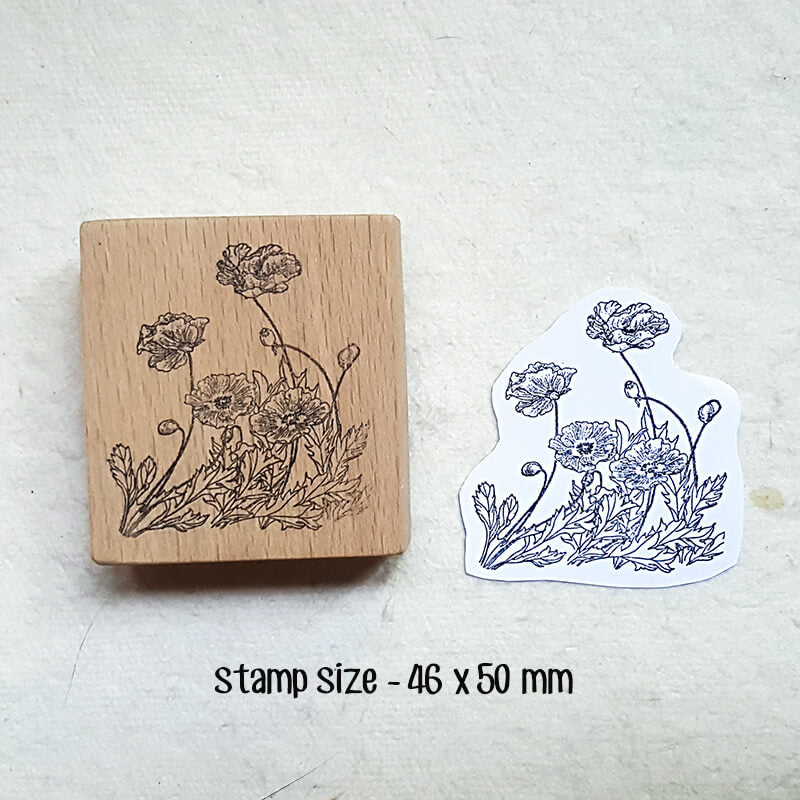 Trailing Hanging House Plant Scrapbooking Wooden Stamp