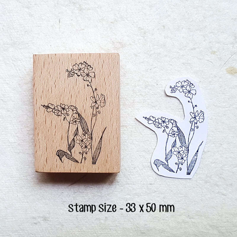 Trailing Hanging House Plant Scrapbooking Wooden Stamp