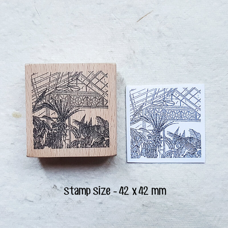 Living with Plants Botanical Life Scrapbooking Wooden Stamps