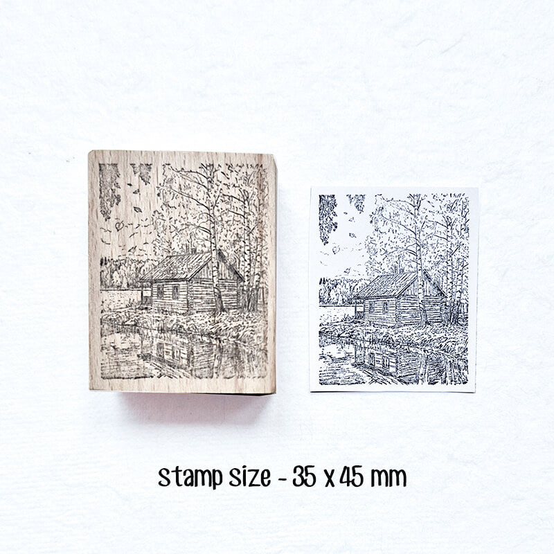 Wanderlust Alpine Mountain Hiking Travelogue (2) Scrapbooking Wooden Stamp