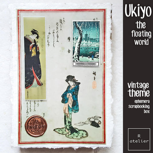 Ukiyo Japanese Ephemera Scrapbooking Junk Journal Kit