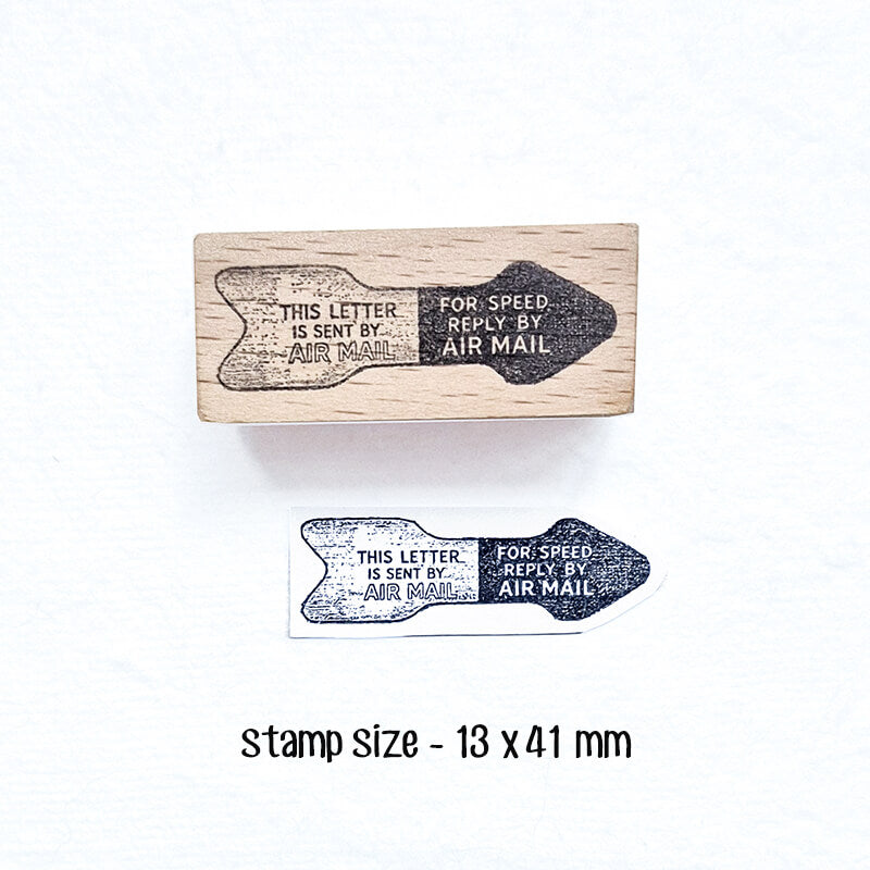 Commemorative 1st Flight Air Mail Postmarks Scrapbooking Wooden Stamp