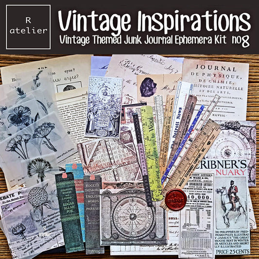 Vintage Inspirations Scrapbooking Paper Ephemera Kit