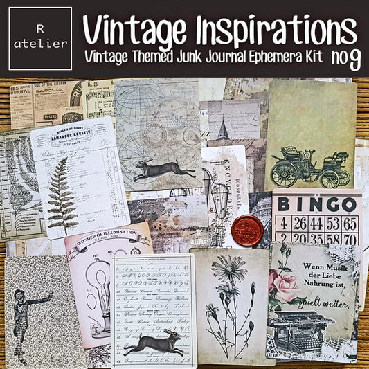 Vintage Inspirations Scrapbooking Paper Ephemera Kit