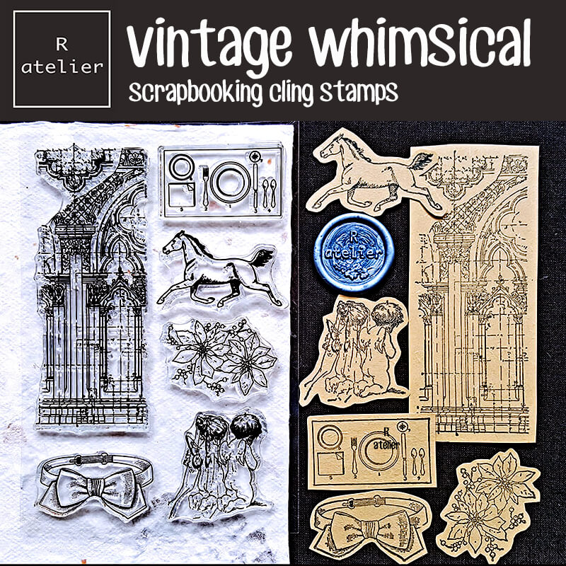 Vintage Whimsical Series | Scrapbooking Clear Stamps