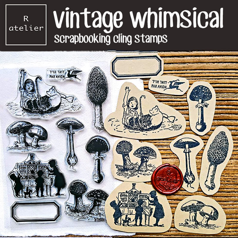 Vintage Whimsical Series | Scrapbooking Clear Stamps