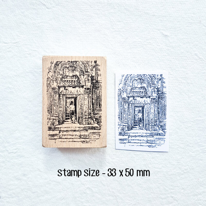 Asian Adventure Getaway Travelogue Scrapbooking Wooden Stamp