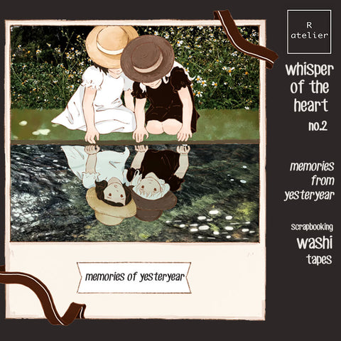 whisper of the heart PET Washi Scrapbooking Tape