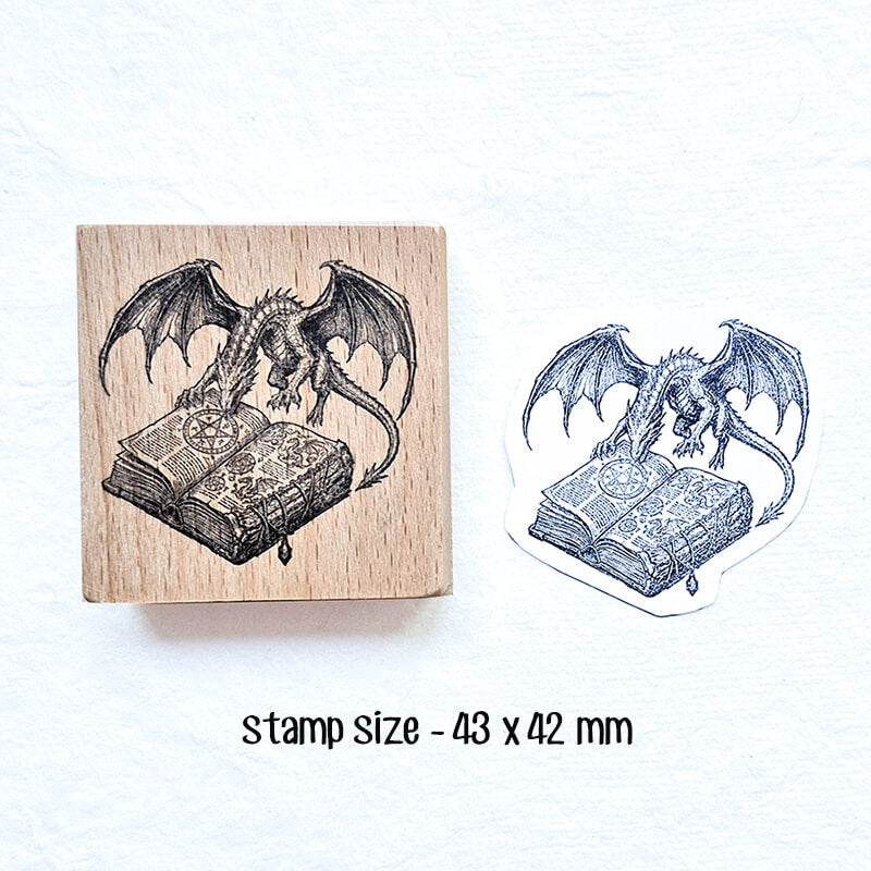 Wizard & Knight, Dungeons & Dragons Fantasy World Scrapbooking Stamp