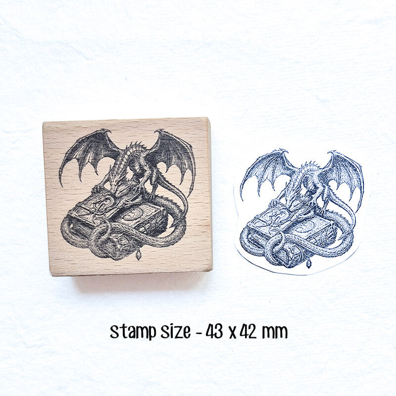 Wizard & Knight, Dungeons & Dragons Fantasy World Scrapbooking Stamp