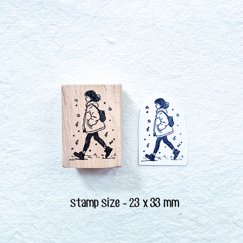 Autumn Cozy Mood Fall Winter Season Scrapbooking Wooden Stamp